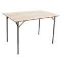 Amerihome Adjstbl Height Folding Bamboo Table W/ Carry Bag, 39.35" L x 25.5" W FFBAT40